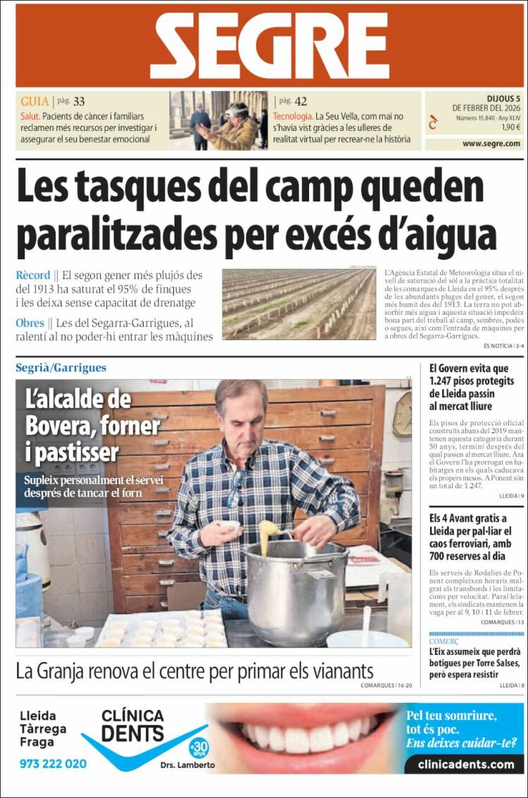 Portada de Segre (Espa&ntilde;a)