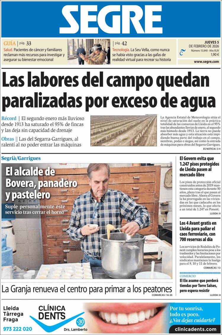 Portada de Segre  (Espa&ntilde;a)