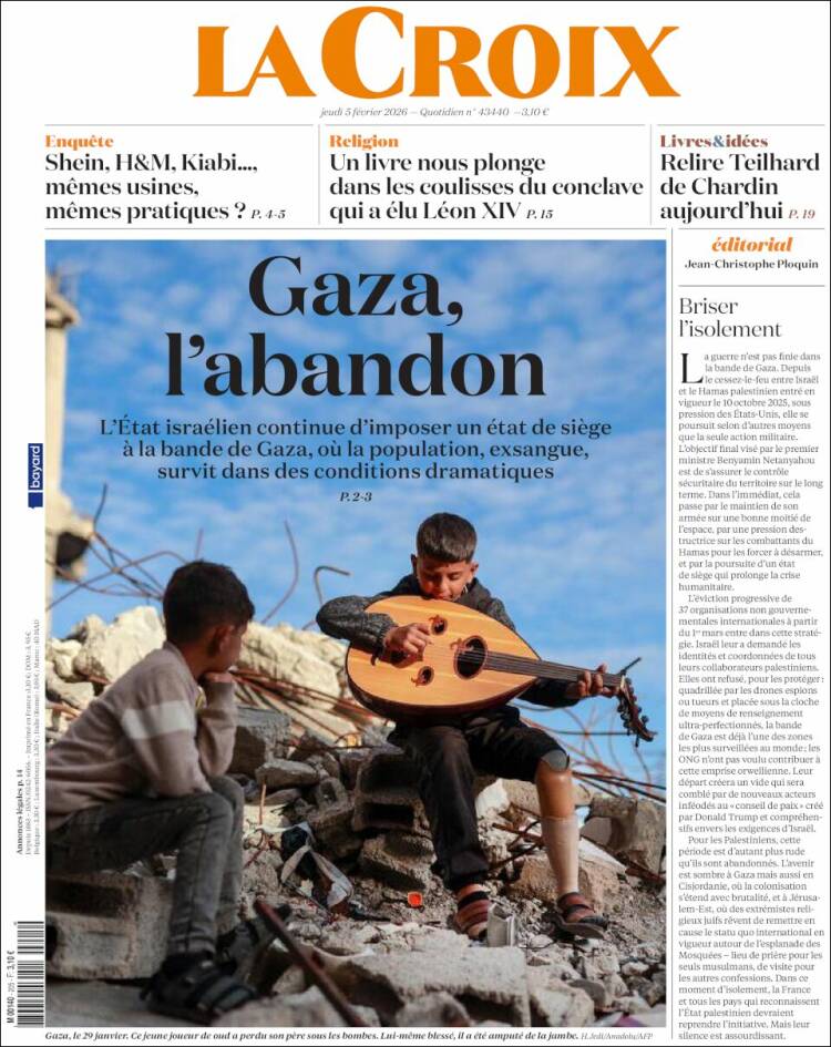 Portada de La Croix (Francia)