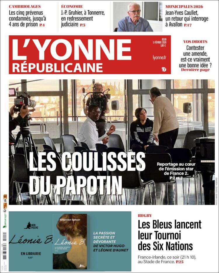 Portada de L'Yonne-Républicaine (Francia)