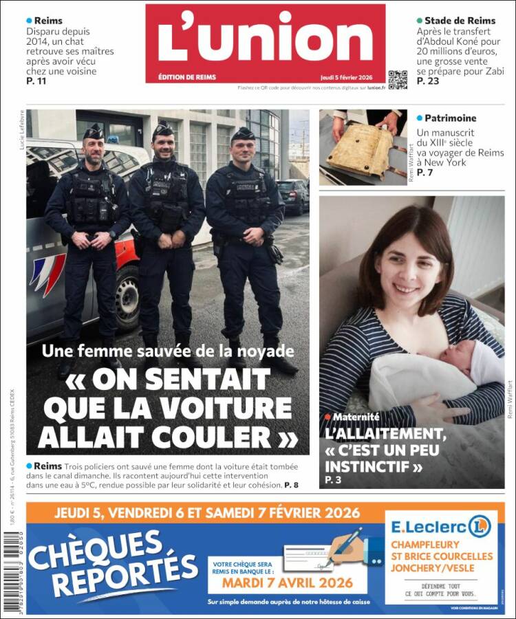 Portada de L'Union (Francia)