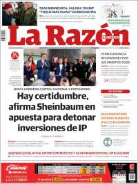 Portada de La Razón (Mexico)