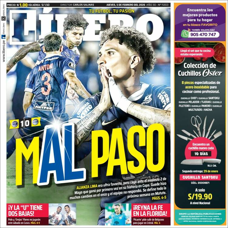 Portada de Líbero (Per&uacute;)