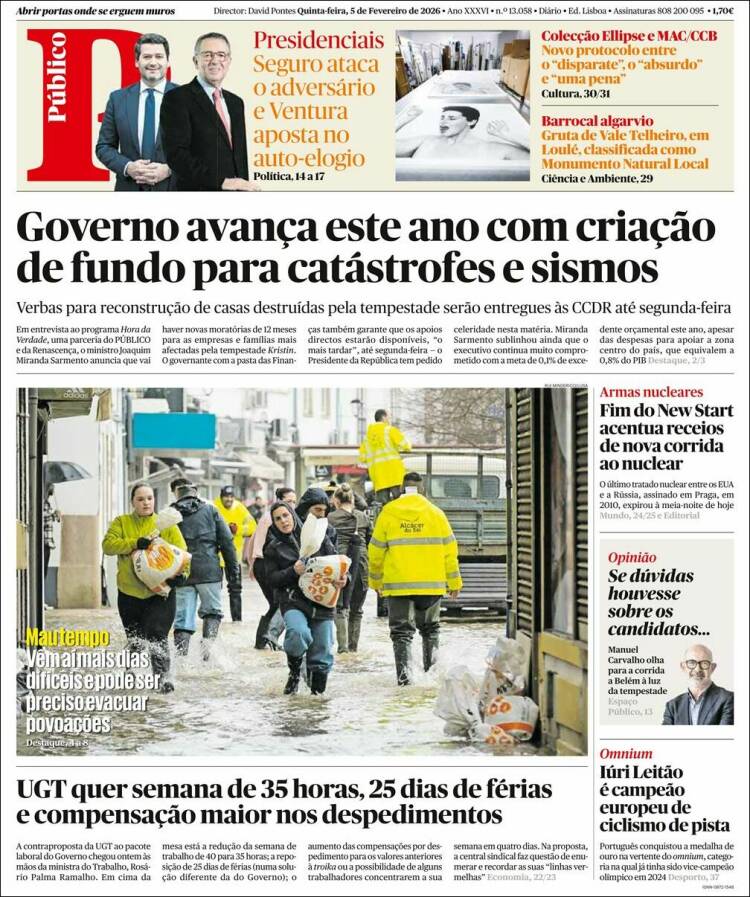 Portada de Público (Portugal)