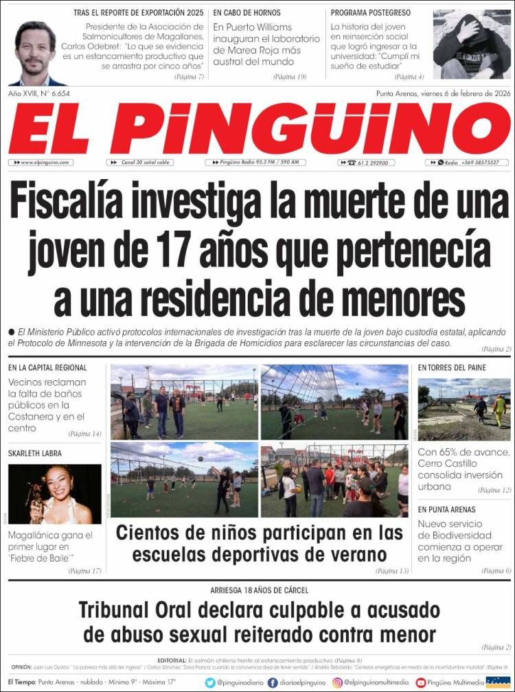 Portada de El Pingüino (Chile)