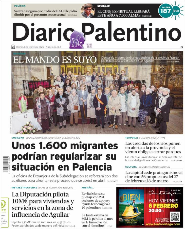 Portada de Diario Palentino (Espa&ntilde;a)