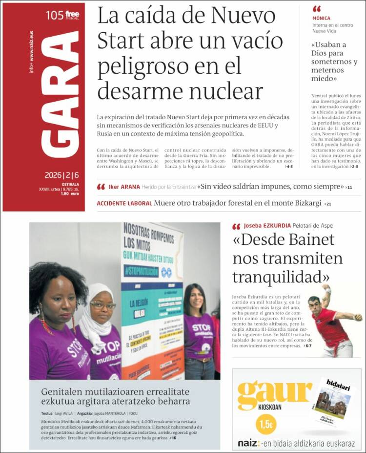 Portada de Gara (Espa&ntilde;a)