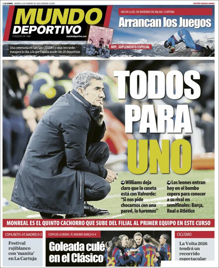 Portada de Mundo Deportivo Bizkaia (Espa&ntilde;a)