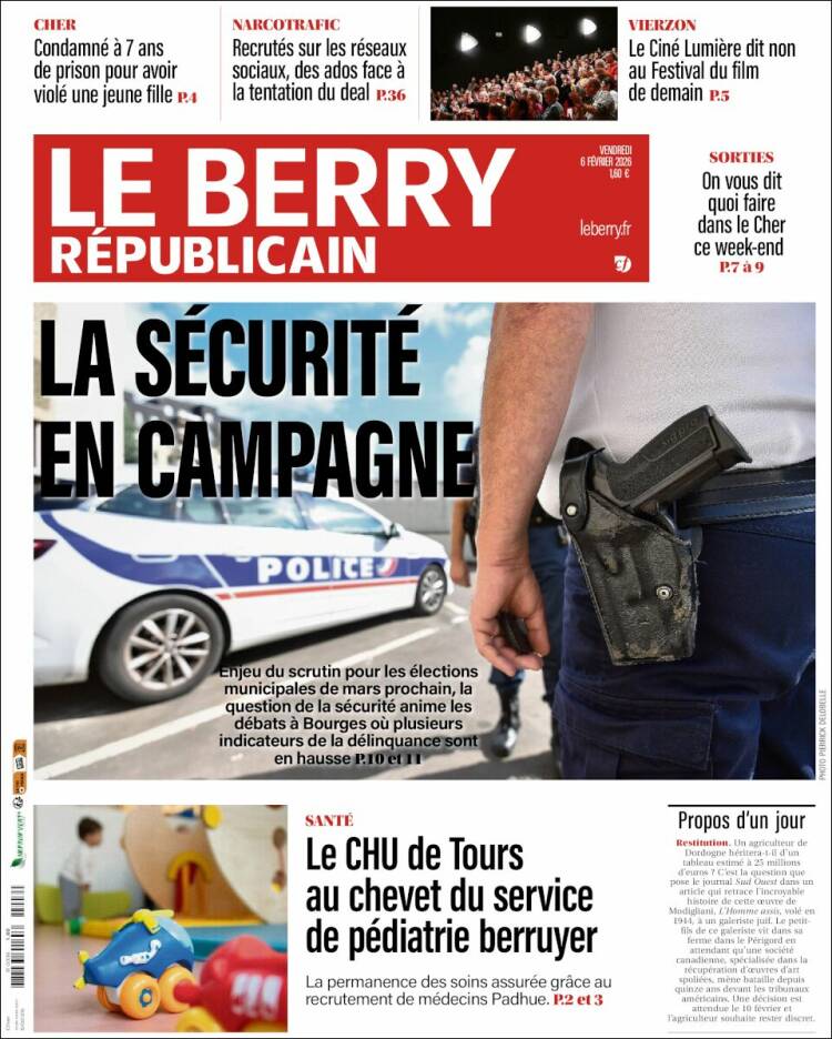 Portada de Berry Republicain (Francia)