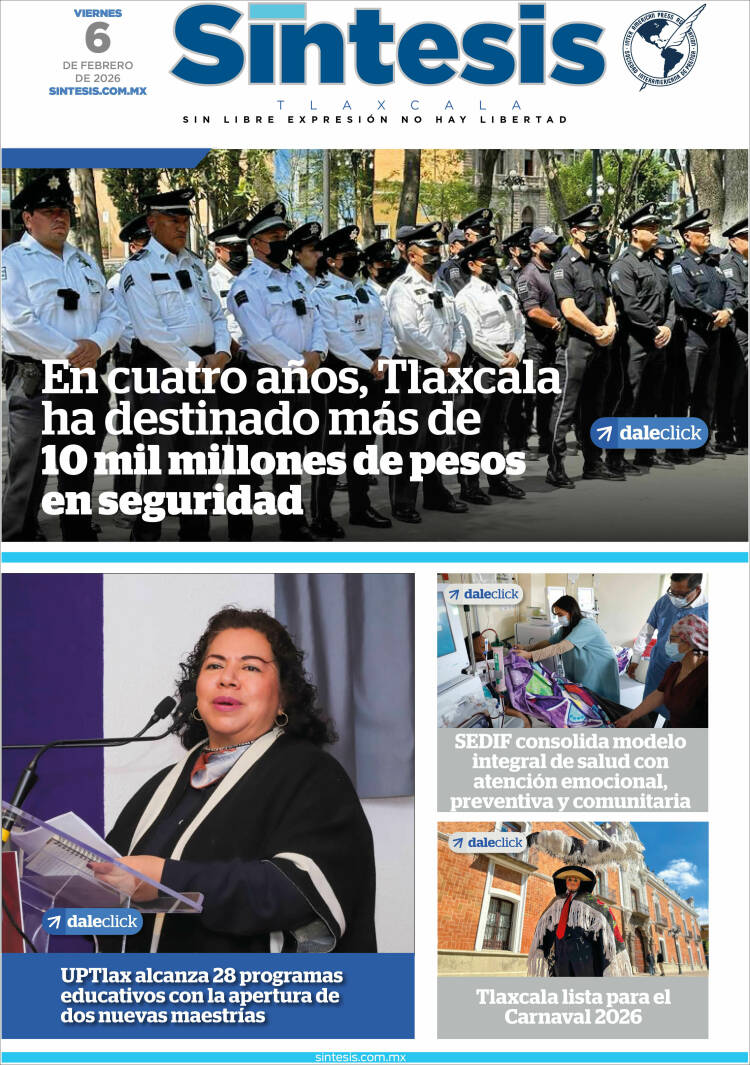 Portada de Síntesis de Tlaxcala (M&eacute;xico)