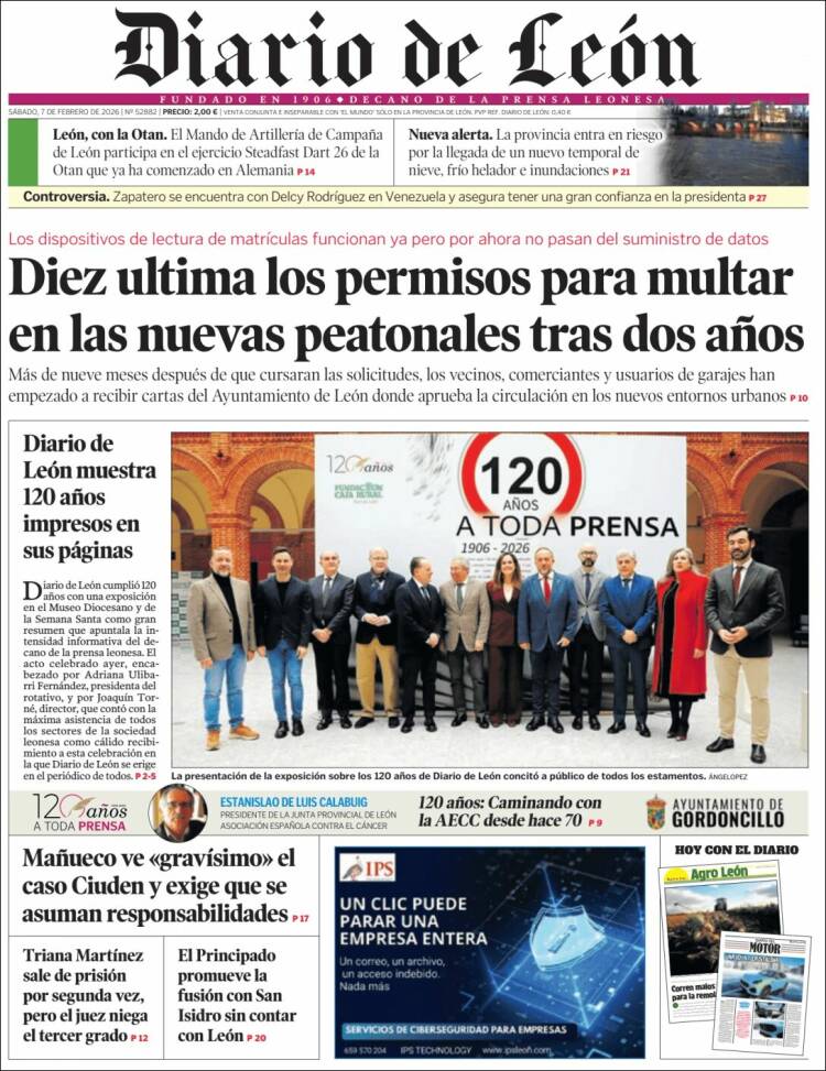 Portada de Diario de León (Espa&ntilde;a)