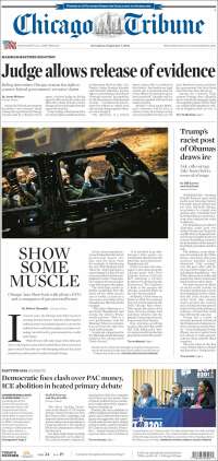 Portada de Chicago Tribune (USA)