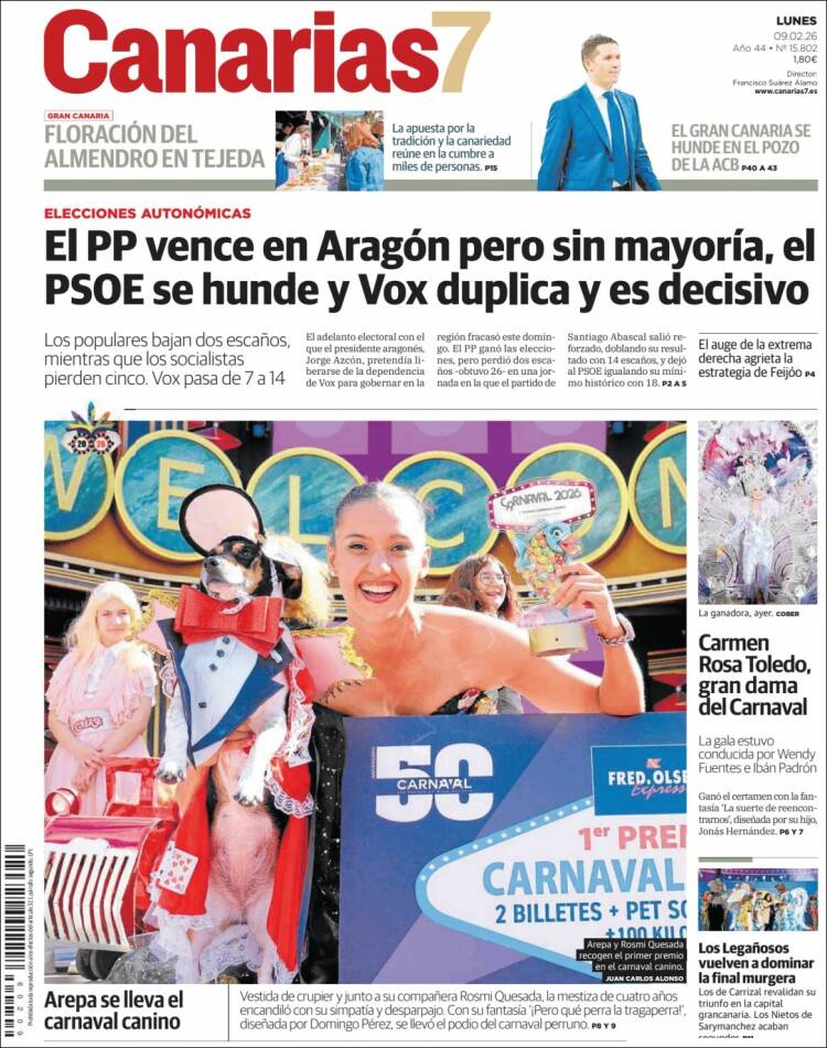 Portada de Canarias 7 (Espa&ntilde;a)