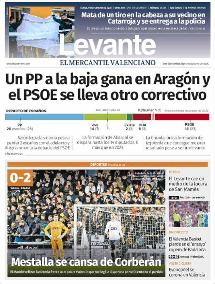 Portada de Levante (Espa&ntilde;a)