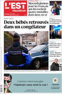 Portada de L'Est Republicain (France)