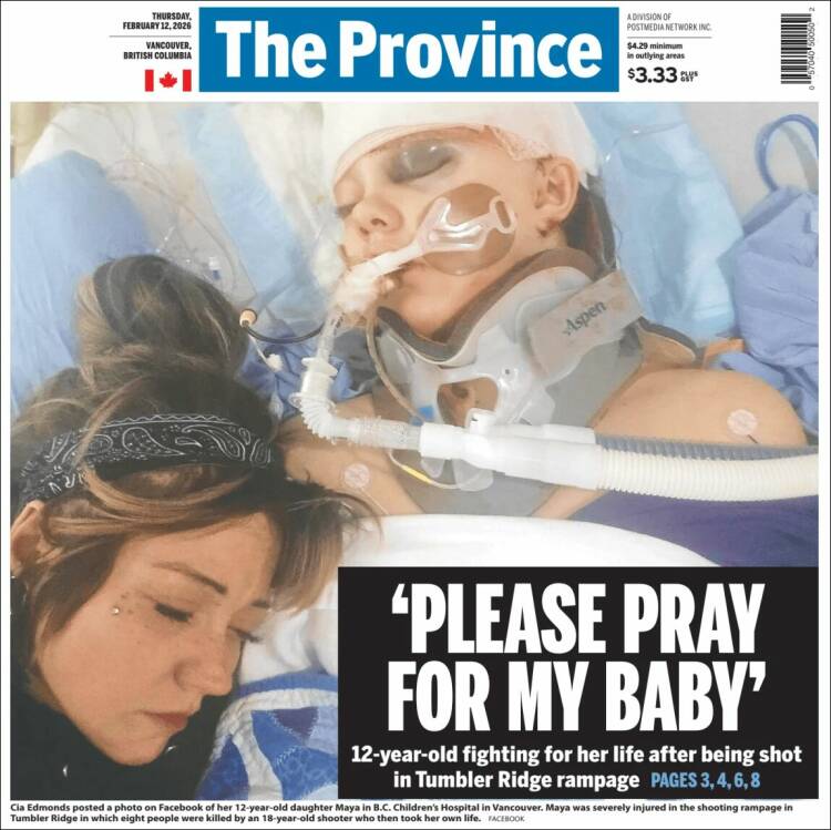 Portada de The Province (Canada)