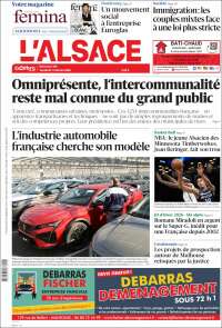 Portada de Journal L'Alsace (France)