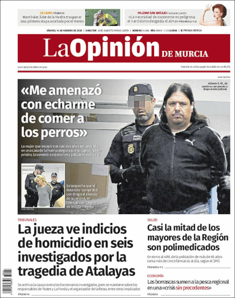Portada de La Opinión de Murcia (Espa&ntilde;a)