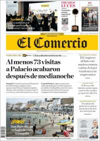 Portada de El Comercio (Per&uacute;)
