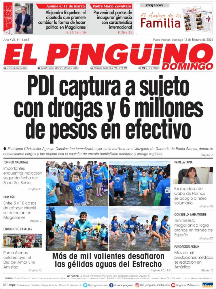 Portada de El Pingüino (Chile)