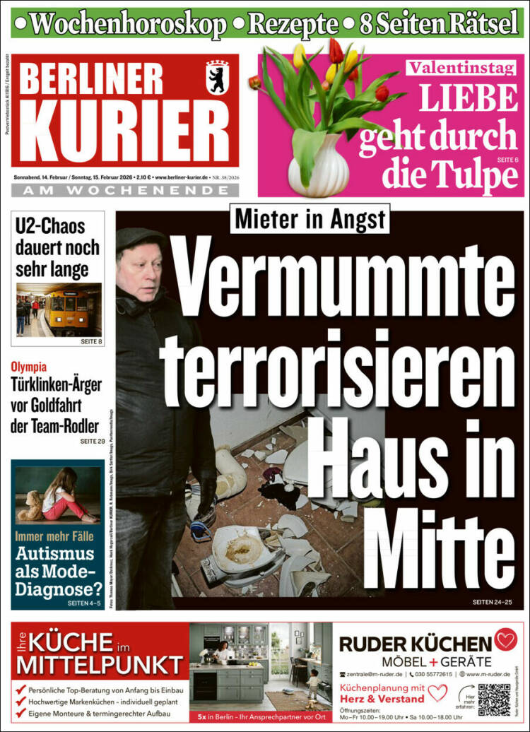 Portada de Berliner Kurier - Startseite BK (Alemania)