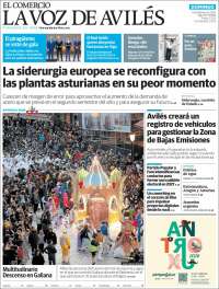 Portada de El Comercio - Avilés (Spain)