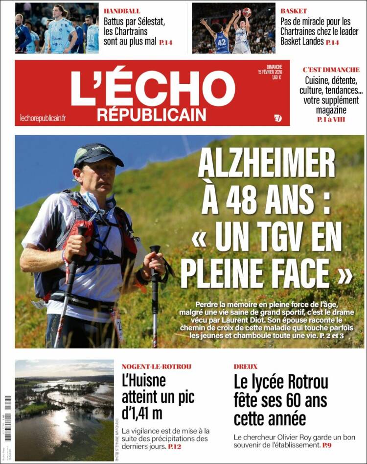 Portada de L'Echo Républicain (Francia)