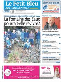 Portada de Le Petit Bleu (Francia)