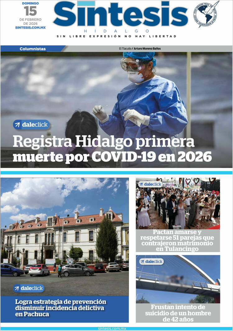 Portada de Sistesis - Hidalgo (M&eacute;xico)