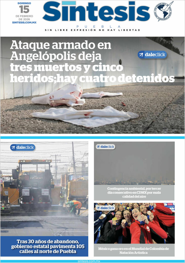 Portada de Síntesis - Puebla (M&eacute;xico)