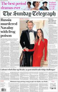 Portada de Daily Telegraph (Reino Unido)