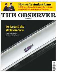 Portada de The Observer (Reino Unido)