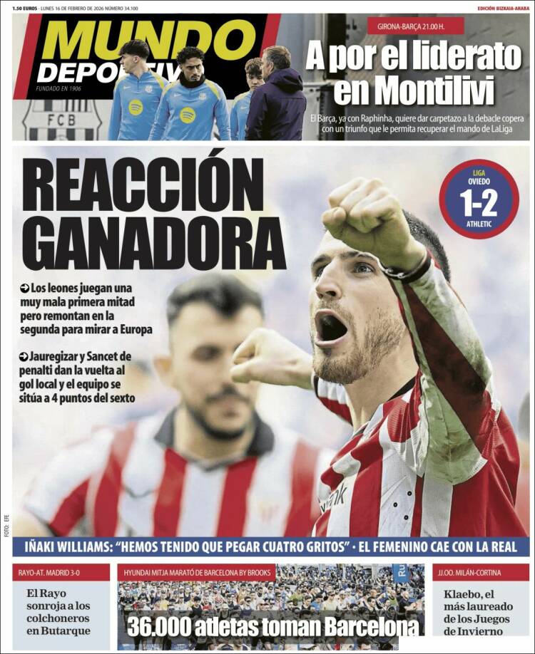 Portada de Mundo Deportivo Bizkaia (Spain)