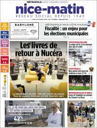 Portada de Nice-Matin (Francia)