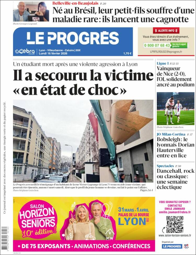 Portada de Progres de Fecamp (Francia)
