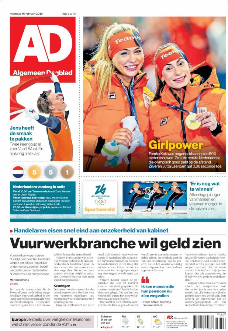 Portada de AD (Pa&iacute;ses Bajos)