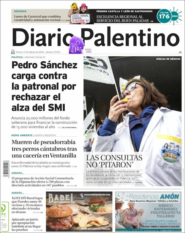 Portada de Diario Palentino (Espa&ntilde;a)