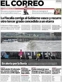 Portada de El Correo - Guipuzcoa (Espa&ntilde;a)