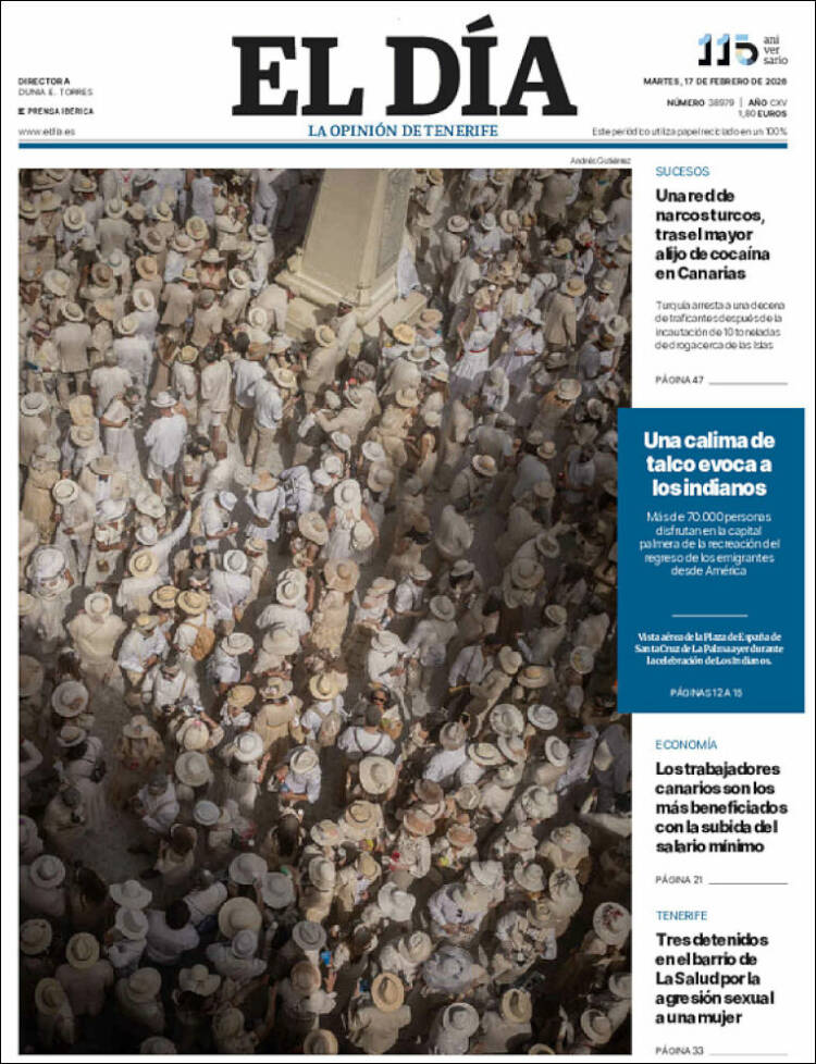 Portada de El Día (Espa&ntilde;a)