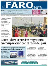 Portada de El Faro de Ceuta (Espa&ntilde;a)