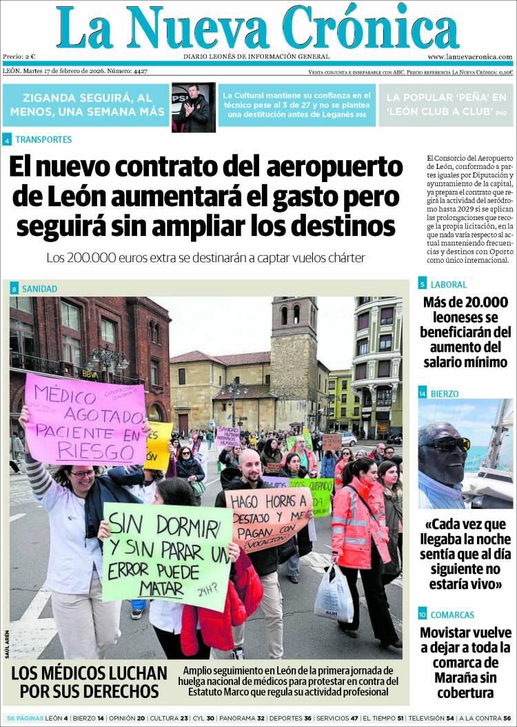 Portada de La Nueva Crónica (Espa&ntilde;a)