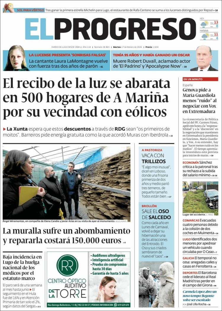 Portada de El Progreso (Espa&ntilde;a)