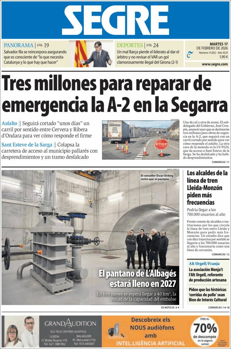 Portada de Segre  (Espa&ntilde;a)