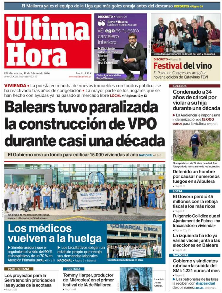 Portada de Última Hora (Espa&ntilde;a)