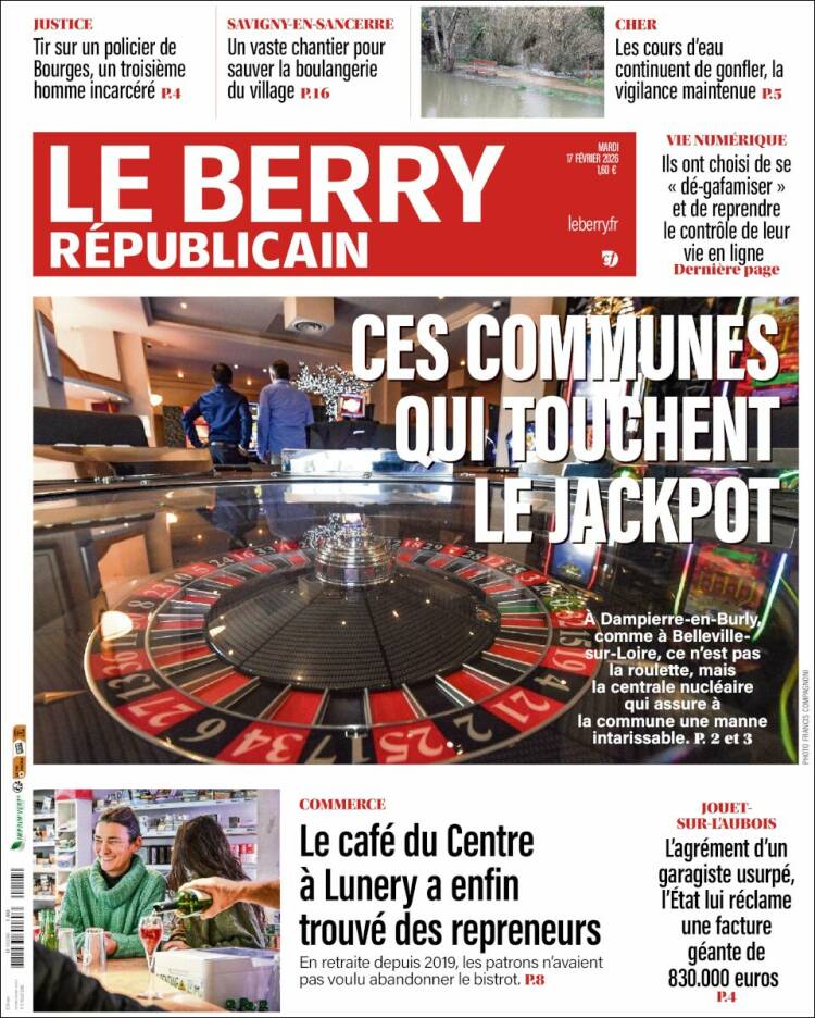Portada de Berry Republicain (Francia)
