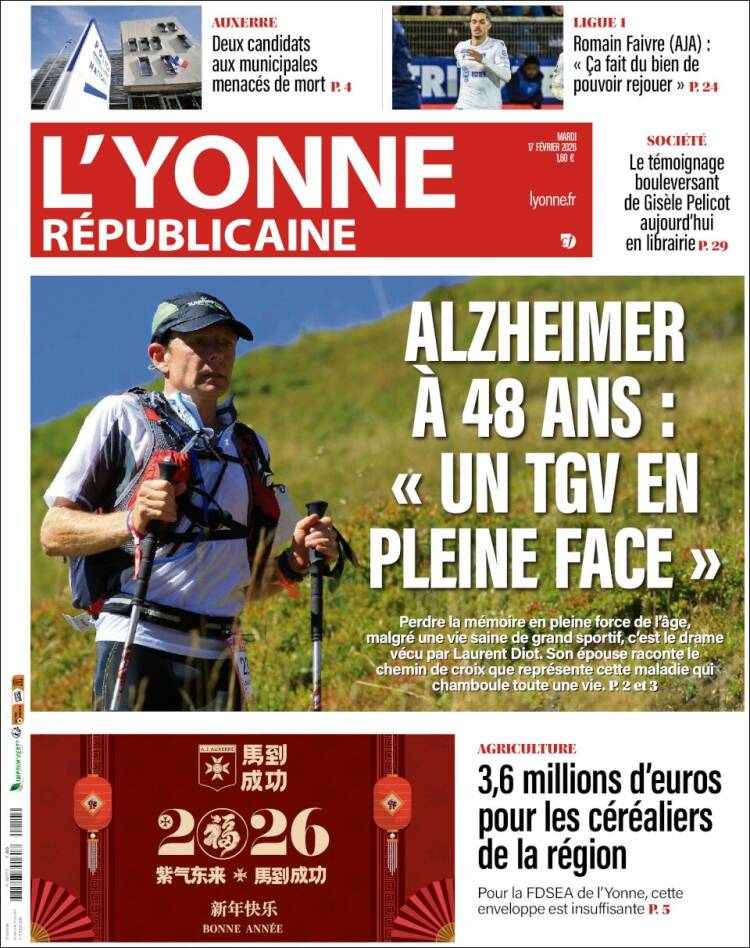 Portada de L'Yonne-Républicaine (Francia)