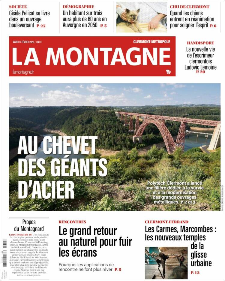 Portada de La Montagne (Francia)