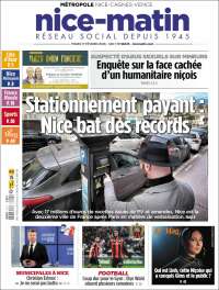 Portada de Nice-Matin (Francia)