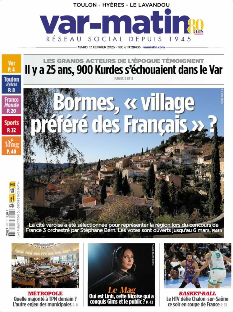 Portada de Var-Matin (Francia)