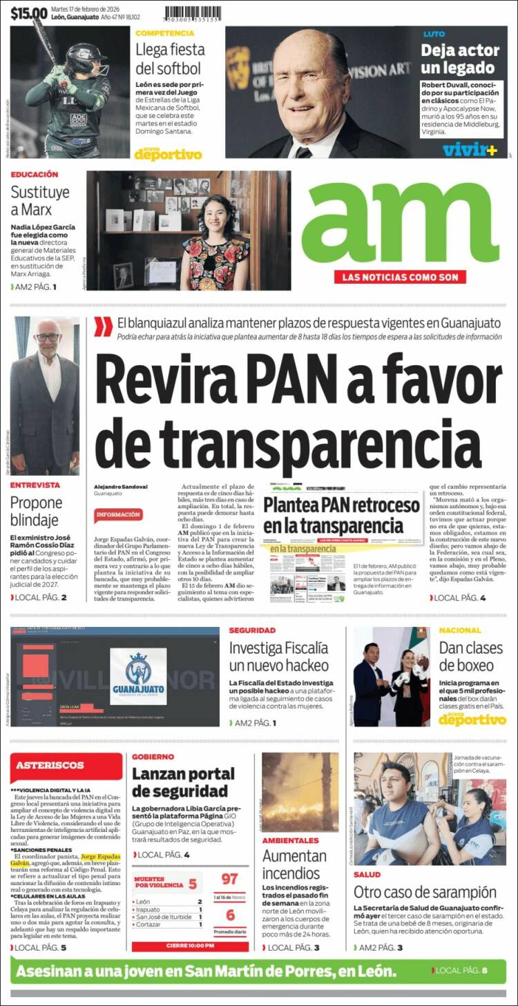 Portada de Al Día A.M. (M&eacute;xico)